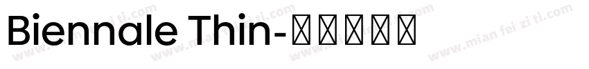 Biennale Thin字体转换